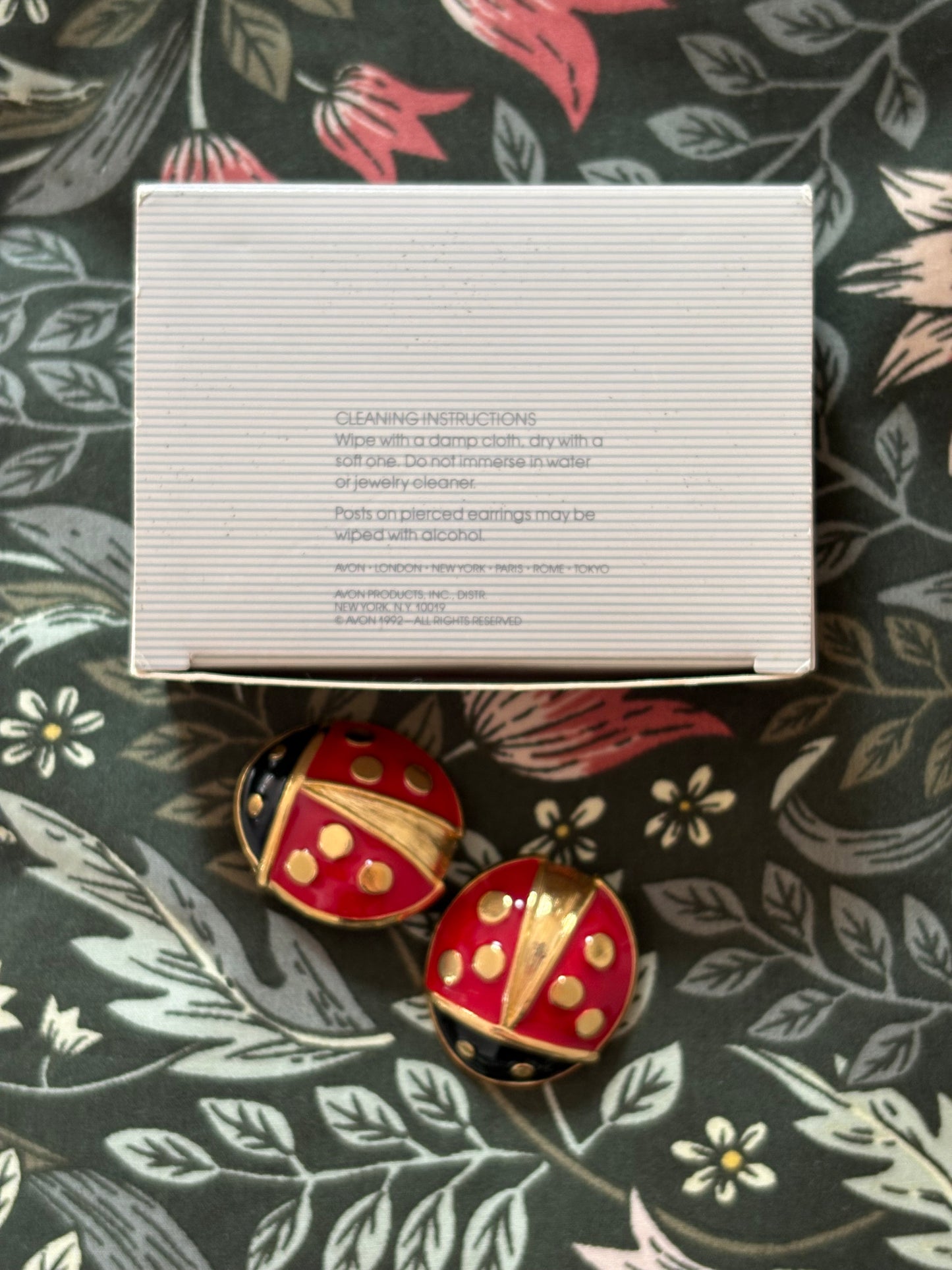Large Avon "Lucky Ladybug" clips, 1992