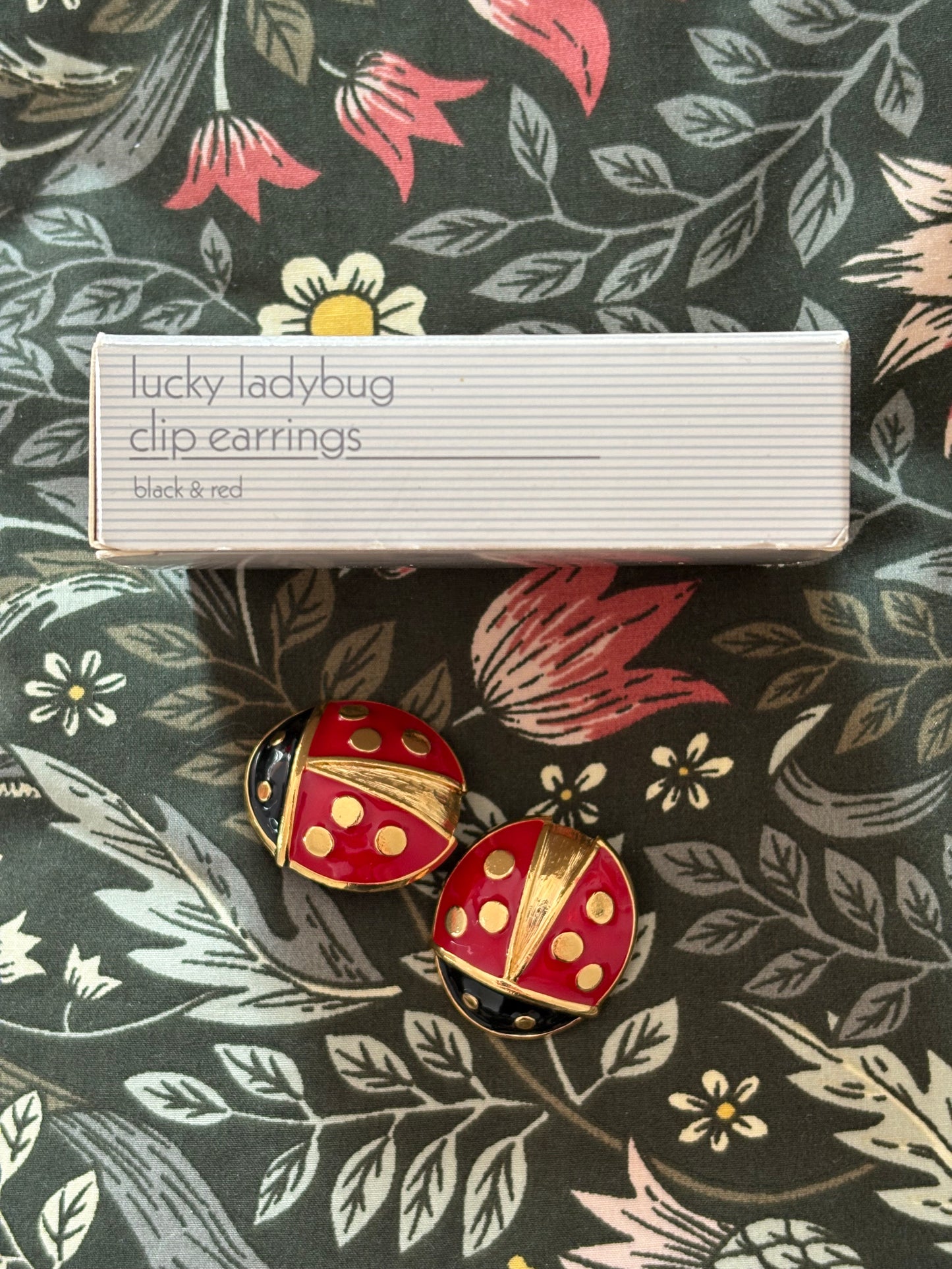 Large Avon "Lucky Ladybug" clips, 1992