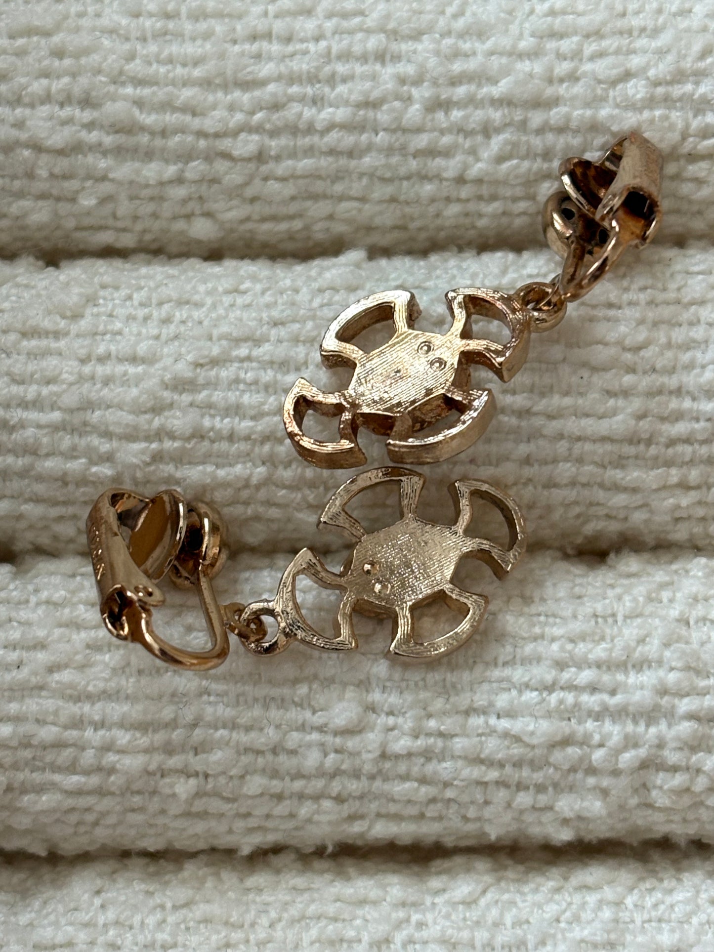 Avon "Baroness" clip-on earrings, 1973