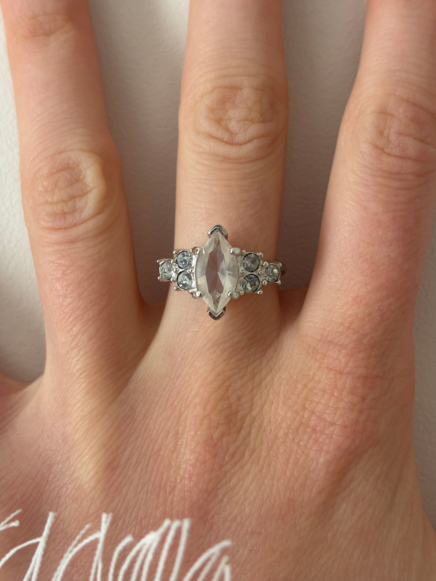 Avon "Brilliant Marquis" Ring, 1986