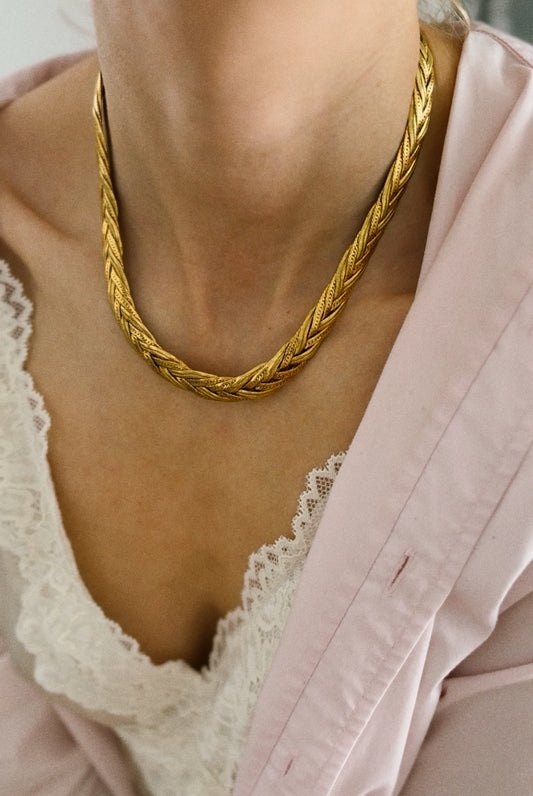 Pozłacany naszyjnik Monet