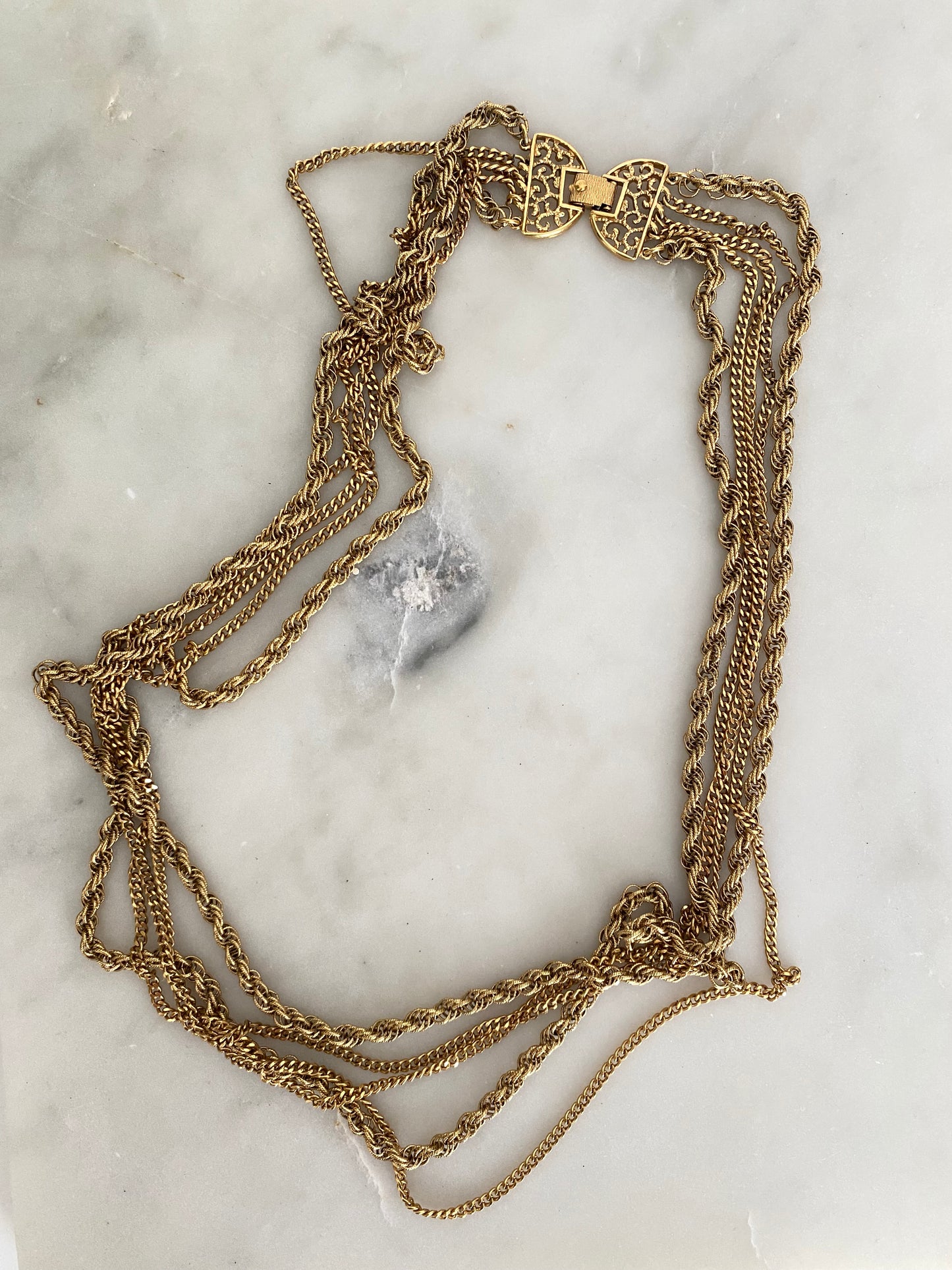 Multi-strand necklace by Monet, 1960s/70s