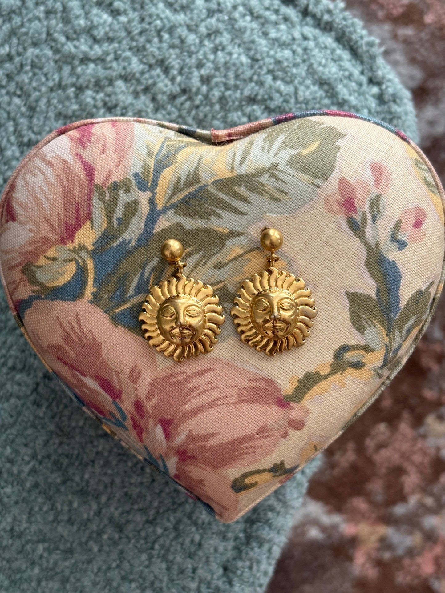 Kolczyki Napier „Słońce”,lata 1960-1970